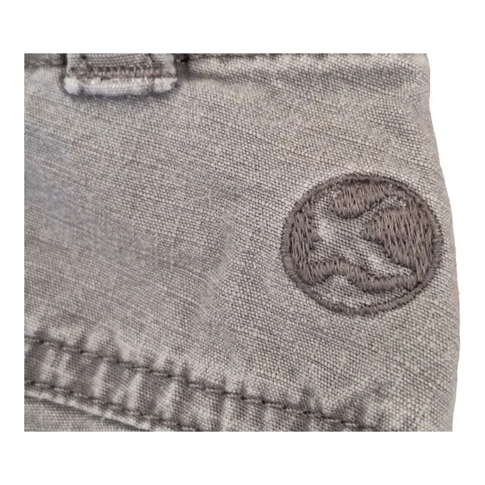 Guide Series Cargo Shorts Cotton Ripstop Gray Size 10 Zip Pocket Hiking modest